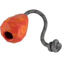 Produktbild von Ruffwear Huck-a-Cone Wurfspielzeug aus Gummi für Hunde in Rot oder Orange
