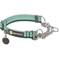 Produktbild von Ruffwear Hundehalsband Chain Reaction aus Edelstahl in Grün 279/355 mm