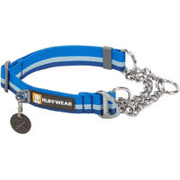 Produktbild von Ruffwear Hundehalsband Chain Reaction Blau mit Edelstahl
