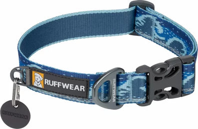 Ruffwear Hundehalsband Crag Midnight Wave Blau Türkis Größe L – Bild 1 von 5