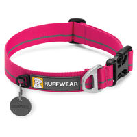 Produktbild von Ruffwear Hundehalsband Hoopie Collar Wild Berry Rosa Größe S mit Aluminium-Verschluss