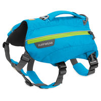 Produktbild von Ruffwear Hunderucksack Singletrak Blue Dusk Größe L/XL für große Rassen - 2 x 0,6 l