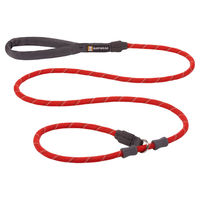 Produktbild von Ruffwear Just-a-Cinch Hundeleine mit integriertem Halsband reflektierend Rot - 1,5 m