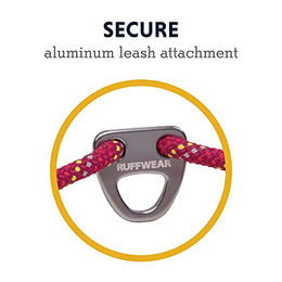 Ruffwear Knot-a-Collar Hundehalsband aus Seil reflektierend verstellbar Hibiscus Pink Größe L - 1 Stk. – Bild 1 von 2