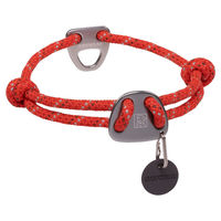 Produktbild von Ruffwear Knot-a-Collar Hundehalsband aus Seil reflektierend verstellbar Red Sumac Größe M - 1 Stk.