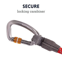Ruffwear Knot-a-Long Kurzführer für Hunde aus Nylon in Rot - 0,76 m – Bild 1 von 3