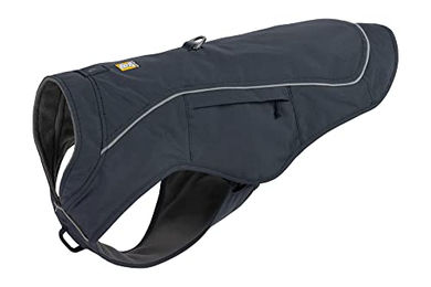 Ruffwear Overcoat Fuse 2-in-1 Hundemantel und Geschirr mit Fleece-Fütterung wasserdicht Basaltgrau Größe L – Bild 1 von 10