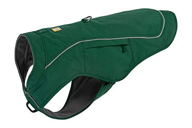 Ruffwear Overcoat Fuse 2-in-1 Hundemantel und Hundegeschirr mit Fleece-Fütterung Evergreen XXS - 1 Stk. – Bild 1 von 13