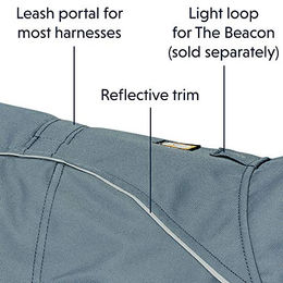 Ruffwear Overcoat Hundemantel mit Fleecefutter in Blau Grösse L - 1 Stk. – Bild 1 von 4