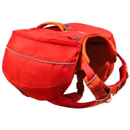Ruffwear Palisades Hunderucksack mit integriertem Geschirr Größe M Rot – Bild 1 von 11