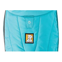 Produktbild von Ruffwear Powder Hound Hundemantel Hybrid-Softshelljacke Blau Türkis XS wasserabweisend