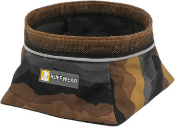 Produktbild von Ruffwear Quencher Faltbarer Reisenapf für Hunde aus Stoff Größe M Braun Bunt