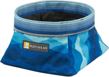 Produktbild von Ruffwear Quencher Faltbarer Reisenapf für Hunde aus Stoff in Blau Größe M