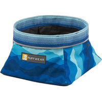 Produktbild von Ruffwear Quencher Faltbarer Reisenapf für Hunde aus Stoff in Blau Größe M