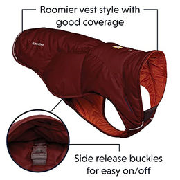 Ruffwear Quinzee Hundemantel Isolierte Winterjacke Wasserabweisend Rot Größe S – Bild 1 von 5