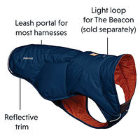 Produktbild von Ruffwear Quinzee Jacket Isolierter wasserabweisender Wintermantel für Hunde Blau Grösse L - 1 Stk.