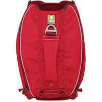 Produktbild von Ruffwear Singletrak Pack Trinkrucksack für große Hunde inklusive 2 Wasserflaschen 600 ml Größe L/XL Rot - 2 x 0,6 l