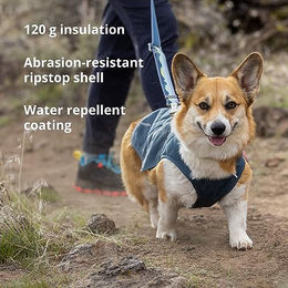Ruffwear Stumptown Hundejacke wasserabweisend River Rock Green Größe L - 1 Stk. – Bild 1 von 6