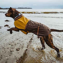 Ruffwear Sun Shower Regenjacke für Hunde wasserdicht XL Braun – Bild 1 von 5