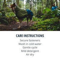 Produktbild von Ruffwear Sun Shower Waterproof Hundemantel Overall Midnight Blue Größe M - 1 Stk.