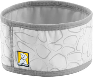 Produktbild von Ruffwear Swamp Cooler Halswärmer Halstuch für Hunde aus Spandex in Grau Weiß Größe M