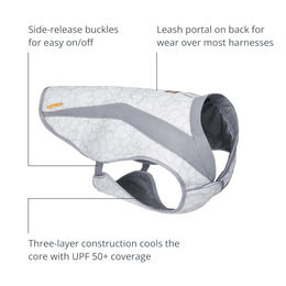 Ruffwear Swamp Cooler Kühlweste für Hunde, Grau, Größe L – Bild 1 von 5
