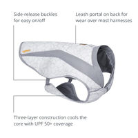 Produktbild von Ruffwear Swamp Cooler Kühlweste für Hunde, Grau, Größe L