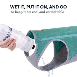 Ruffwear Swamp Cooler Zip Vest Kühlweste für Hunde in Aurora Teal Größe L – Bild 1 von 3