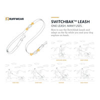 Produktbild von Ruffwear Switchbak Hundeleine Blue Pool mit verstellbarer Länge und 2 Verschlussclips