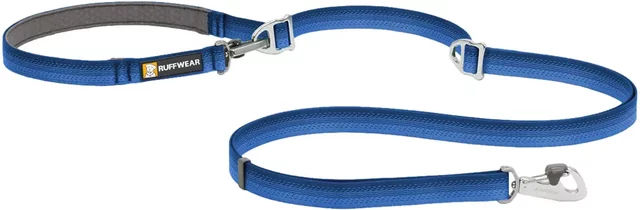Produktbild von Ruffwear Switchbak Multifunktionsleine für Hunde in Blau mit Silikon