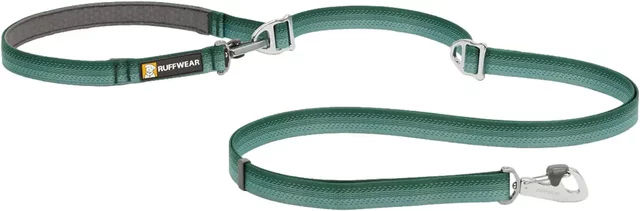 Produktbild von Ruffwear Switchbak Multifunktionsleine für Hunde in Grün mit Silikon