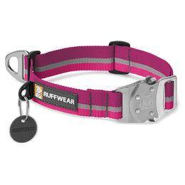 Ruffwear Top Rope Collar Hundehalsband für große Hunde mit Reflektorstreifen Lila Größe L – Bild 1 von 3