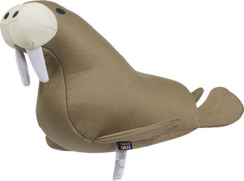 Produktbild von Rukka Hundespielzeug Schwimmendes Walross Quietschspielzeug aus Polyester in Braun und Beige Größe L