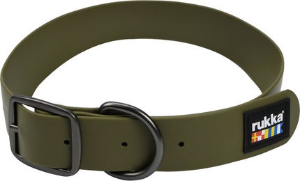 Produktbild von Rukka Pets Biodipro Halsband für kleine Hunde aus Biothane in Grün Größe S