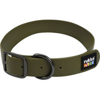 Produktbild von Rukka Pets Biodipro Halsband für kleine Hunde aus Biothane in Grün Größe S