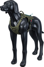 Produktbild von Rukka Pets Bliss x Trek Hundegeschirr aus Polyester in Oliv Grün Größe L für 70-80 cm Brustumfang