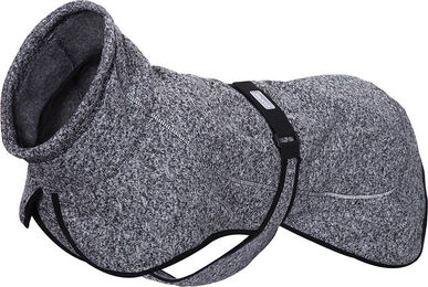 Rukka Pets Comfy Fleece-Jacke für Hunde in Grau/Schwarz mit 40 cm Rückenlänge - 1 Stk. – Bild 1 von 3