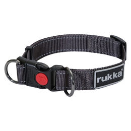 Produktbild von Rukka Pets Halsband Bliss smoke Grau Nylon Größe XS Mini