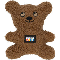 Produktbild von Rukka Pets Teddy Hundespielzeug Quietschspielzeug aus Polyester Braun Größe S