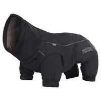 Produktbild von Rukka Pets Thermo-Overall kurze Beine schwarz wasserabweisend aus Polyester