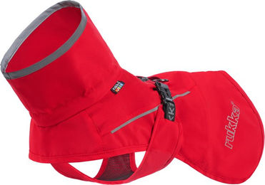 Produktbild von Rukka Pets Thrill Mini Regenjacke für Hunde in Rot mit 24 cm Rückenlänge