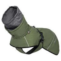Produktbild von Rukka Pets Warmup 2.0 Wintermantel für Hunde aus Fleece wasserdicht Grün Größe 65