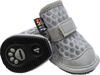Rukka Sommer-Pfotenschuhe für Hunde in Grau aus Polyester Größe 6 mit 73 mm Sohlenbreite (2 Stück) – Bild 1 von 1