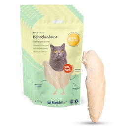 RumbleBox Gefriergetrocknete Katzensnacks Hühnerbrust Monoprotein ohne Getreide und Zucker 6x50g – Bild 1 von 7