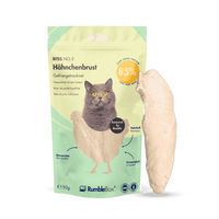 Produktbild von RumbleBox Gefriergetrockneter Katzensnack Hähnchenbrust 100% Monoprotein ohne Getreide und Zucker 50g
