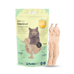 Produktbild von RumbleBox Gefriergetrocknetes Entenbrust Monoprotein Leckerli 50g