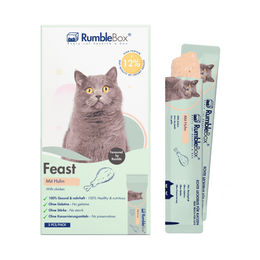 RumbleBox Schleckies Huhn Katzen Leckerlis Paste getreidefrei und zuckerfrei 75g – Bild 1 von 7