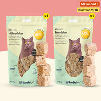 Produktbild von RumbleBox Sparbox Lebergenuss Gefriergetrocknete Leckerlis Ente und Huhn 2x50g