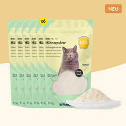 RumbleBox XXL Gefriergetrocknetes Hühnerbrustpulver für Katzen Monoprotein Topping und Snack ohne Getreide und Zucker 6x50g – Bild 1 von 1