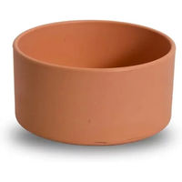 Produktbild von Runde Futtertröge Chick'A aus Kunststoff für Katzen und Kaninchen in Beige und Orange